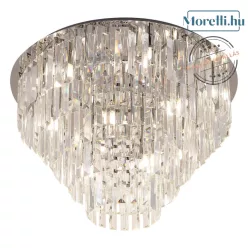 mennyezeti lámpa króm színű vázzal és üveg testtel beltéri használatra maxlight-c0137 - moretti.hu