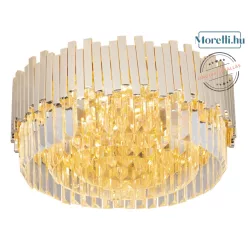 mennyezeti lámpa arany színű vázzal és fém testtel beltéri használatra maxlight-c0165 - moretti.hu
