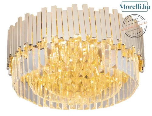 mennyezeti lámpa arany színű vázzal és fém testtel beltéri használatra maxlight-c0165 - moretti.hu