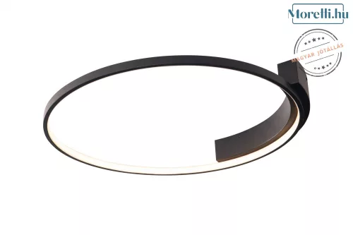mennyezeti lámpa fekete színű vázzal és alumínium testtel beltéri használatra maxlight-c0198 - moretti.hu