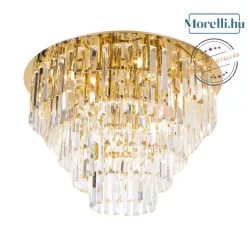 mennyezeti lámpa arany színű vázzal és üveg testtel beltéri használatra maxlight-c0206 - moretti.hu