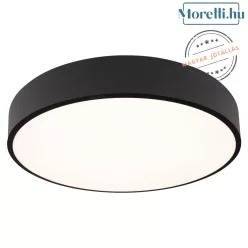 fürdőszobai mennyezeti lámpa fekete színű vázzal és fém testtel beltéri használatra maxlight-c0214 - moretti.hu
