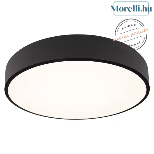 fürdőszobai mennyezeti lámpa fekete színű vázzal és fém testtel beltéri használatra maxlight-c0214 - moretti.hu