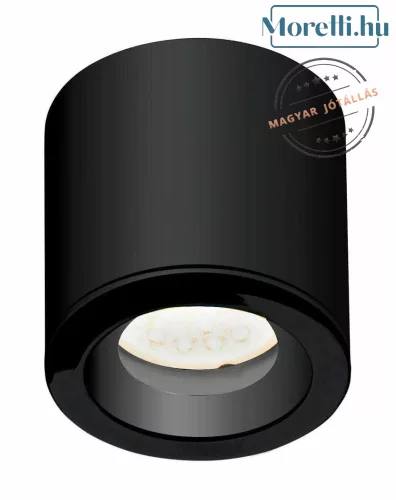 mennyezeti lámpa fekete színű vázzal és fém testtel beltéri használatra maxlight-c0216 - moretti.hu
