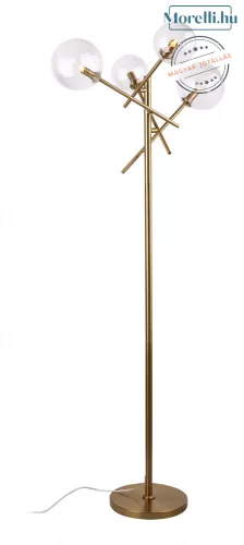 állólámpa bronz színű vázzal és fém testtel beltéri használatra maxlight-f0042 - moretti.hu