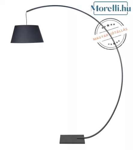 állólámpa fekete színű vázzal és fém testtel beltéri használatra maxlight-f0046 - moretti.hu