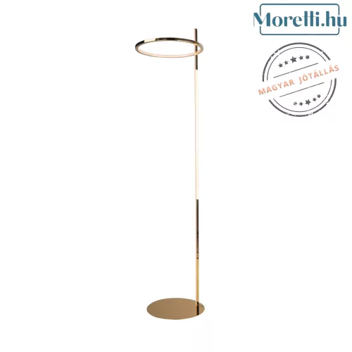 állólámpa arany színű vázzal és fém testtel beltéri használatra maxlight-f0050 - moretti.hu