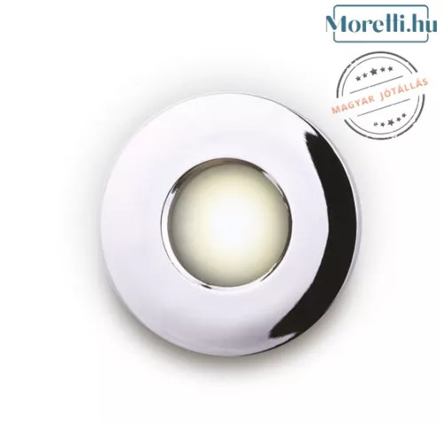 fürdőszobai beépíthető lámpa króm színű vázzal és fém testtel beltéri használatra maxlight-h0045 - moretti.hu
