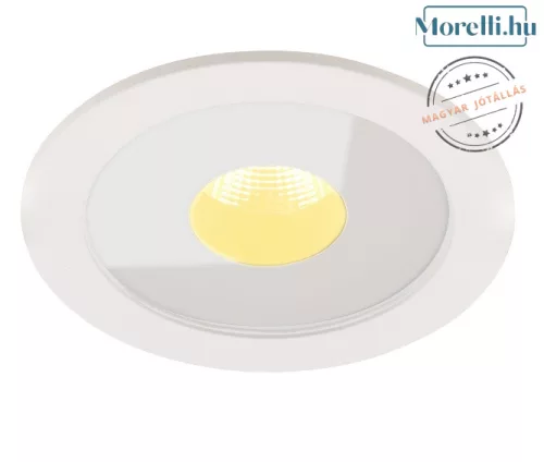 fürdőszobai beépíthető lámpa fehér színű vázzal és fém testtel beltéri használatra maxlight-h0089 - moretti.hu