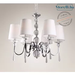 csillár króm színű vázzal és üveg testtel beltéri használatra maxlight-p0109 - moretti.hu