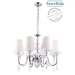 csillár króm színű vázzal és üveg testtel beltéri használatra maxlight-p0110 - moretti.hu