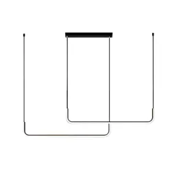   MILAGRO ML1180 LED Többágú Függesztett Lámpa Fekete LED IP20