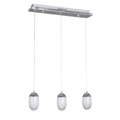   MILAGRO ML428 OVO Többágú Függesztett Lámpa Fehér, Króm LED IP20