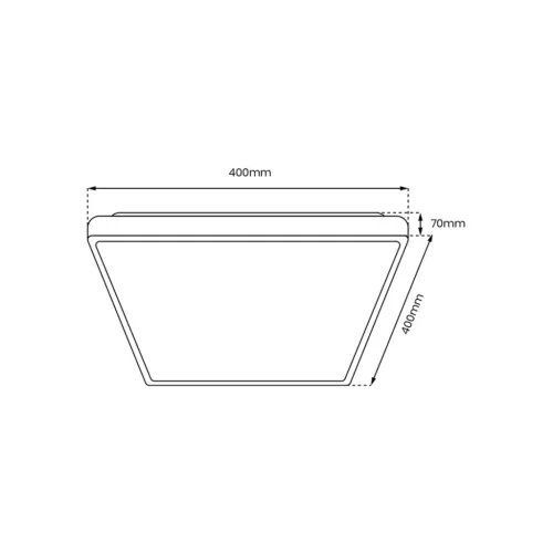 Milagro QUADRO ML7928 Süllyesztett mennyezeti lámpa 1x38W/LED 3000K-6000K 4000lm IP20