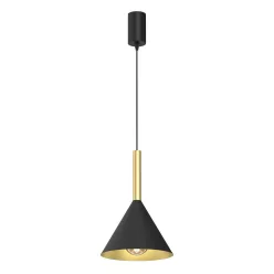   MILAGRO MLP0977 PERU Modern Függesztett Lámpa Fekete, Sárgaréz E27 IP20