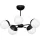 MILAGRO MLP8866 SFERA Glamour Csillár Matt fekete E14 IP20