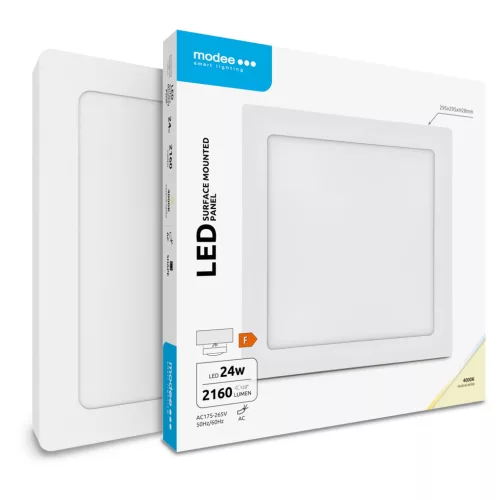 Modee LED Panel Négyzet - Felszerelhető A2-series 24W 4000K (2160 lumen) ERP