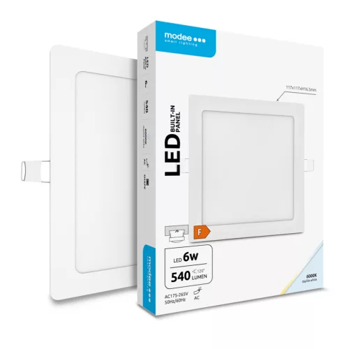 Modee LED Panel Négyzet - Beépíthető A2-series 6W 6000K (540 lumen) ERP