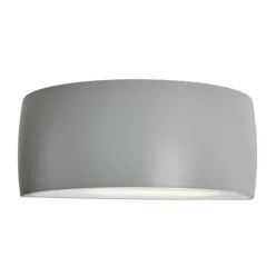 kültéri fali lámpa aluminium színű vázzal és alumínium testtel kerti használatra norlys-127al - moretti.hu