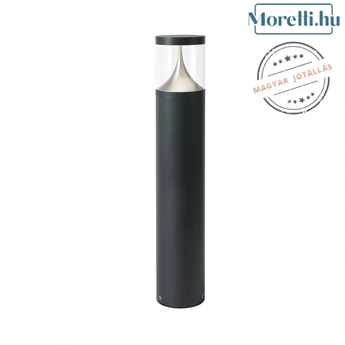 kültéri állólámpa szürke színű vázzal és fém testtel kerti használatra norlys-1280gr - moretti.hu
