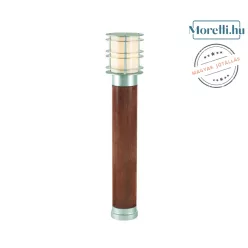 kültéri állólámpa szürke színű vázzal és fa testtel kerti használatra norlys-1420ga - moretti.hu