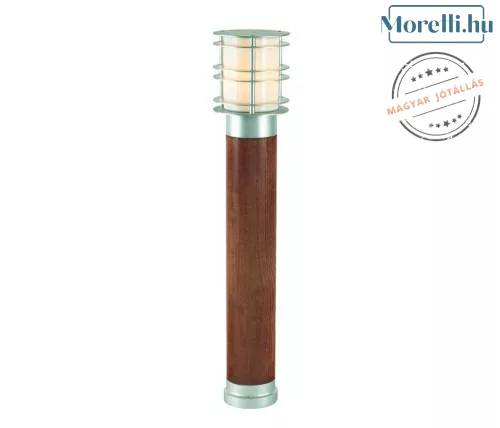 kültéri állólámpa szürke színű vázzal és fa testtel kerti használatra norlys-1420ga - moretti.hu