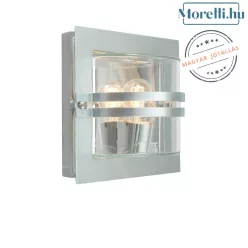 kültéri fali lámpa galvanizált színű vázzal és fém testtel kerti használatra norlys-650ga - moretti.hu