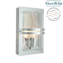 kültéri fali lámpa galvanizált színű vázzal és fém testtel kerti használatra norlys-660ga - moretti.hu