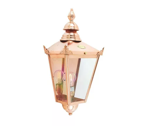 kültéri fali lámpa réz színű vázzal és fém testtel kerti használatra norlys-950co - moretti.hu