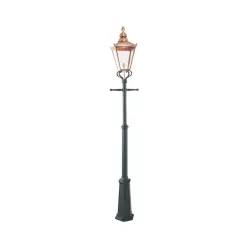 kültéri kandeláber réz színű vázzal és fém testtel kerti használatra norlys-951co - moretti.hu