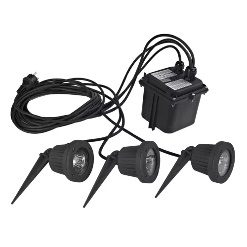 Novolux FOCUS 113B-G23X1B-02 Kerti reflektor 3x50W/GU5,3/MR16 IP68