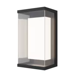   O021WL-L10B3K Baker Street Alumínium Fali Lámpa Fekete Színű LED 10 W 3000 Kelvin 420 Lumen IP54