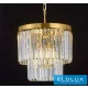 ELDLUX ELDICICLE kristály üveg csillár E14×3 D300x334mm arany