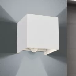   ORION-AL 11-1314 Cube-s modern kültéri fali lámpa mozgásérzékelővel 1x13W 700Lm 3000K IP54