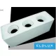 UNIVERSO Falon kívüli spotlámpa 3xPAR16 foglalat nélkül IP20 Fehér 298x88x110mm