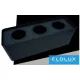 UNIVERSO Falon kívüli spotlámpa 3xPAR16 foglalat nélkül IP20 Fekete 298x88x110mm