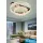 UNIVERSO Kristály üveg mennyezeti lámpa 72w 5760lm CCT rosegold D600x200mm