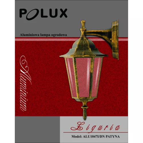 POLUX 201966 LIGURIA-LT Klasszikus Kültéri Fali Lámpa Patina E27 IP43