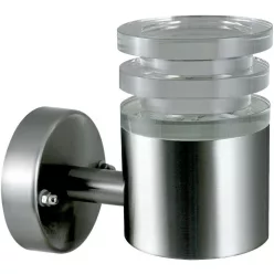   POLUX 300492 CRYSTAL Modern Kültéri Fali Lámpa Ezüst LED IP44