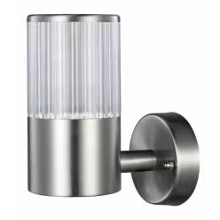   POLUX 300683 COLLUM Modern Kültéri Fali Lámpa Ezüst LED IP44