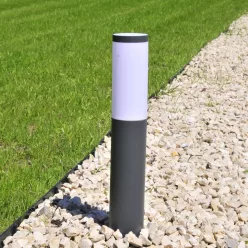   POLUX 300942 OSLO Modern Kültéri Állólámpa Szürke E27 IP44