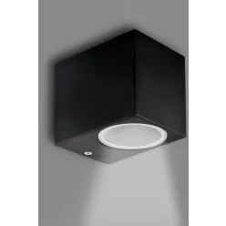   POLUX 303318 BOSTON Modern Kültéri Fali Lámpa Fekete GU10 IP44