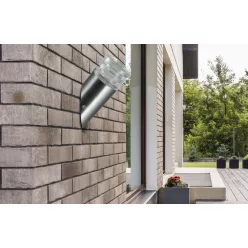  POLUX 304322 CRYSTAL Modern Kültéri Fali Lámpa Ezüst LED IP44