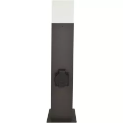   POLUX 307323 NEW YORK Modern Kültéri Állólámpa Fehér, Grafit E27 IP44