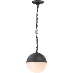 POLUX 311627 ULSA Kültéri Függő Lámpa Matt Fekete IP44