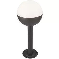   POLUX 311634 Klasszikus Kültéri Állólámpa Matt Fekete E27 IP44