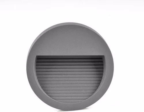 POLUX 313744 Q8 Kültéri Falba Építhető Lámpa Grafit LED IP44
