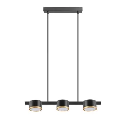   POLUX 328069 MIRELLA Többágú Függesztett Lámpa Fekete, Arany GX53 IP20