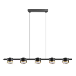   POLUX 328076 MIRELLA Modern Led Függesztett Lámpa Fekete, Arany GX53 IP20