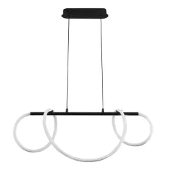   POLUX 329080 EMMA Modern Led Függesztett Lámpa Fehér, Fekete LED IP20